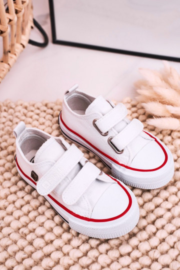 Vrijetijdsschoenen voor kinderen met zelfklevende sluitingen BIG STAR HH374199 witte kleur 2
