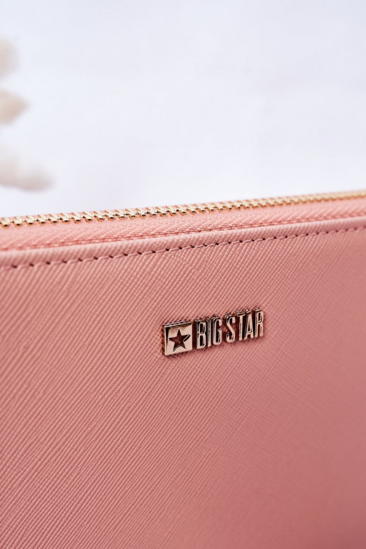 Grote Leren Portemonnee Big Star HH674002 roze Grote Leren Portemonnee Big Star HH674002 roze