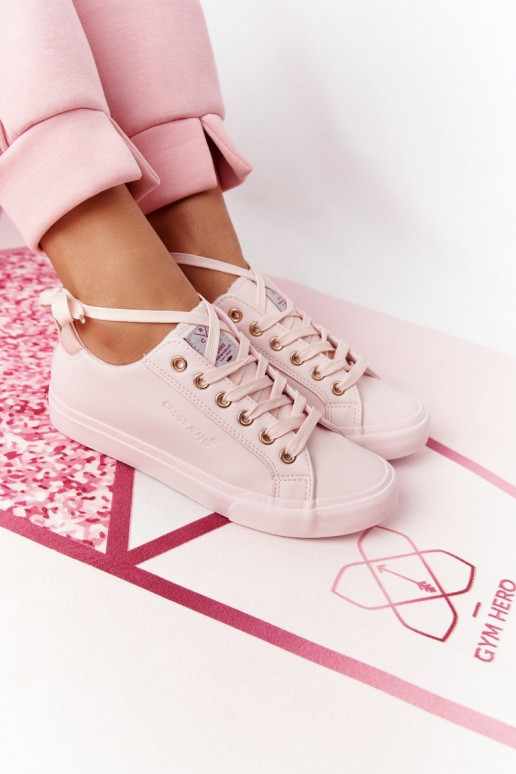 Natuurlijk leren sneakers CROSS JEANS HH2R4004C roze kleur Natuurlijk leren sneakers CROSS JEANS HH2R4004C roze kleur