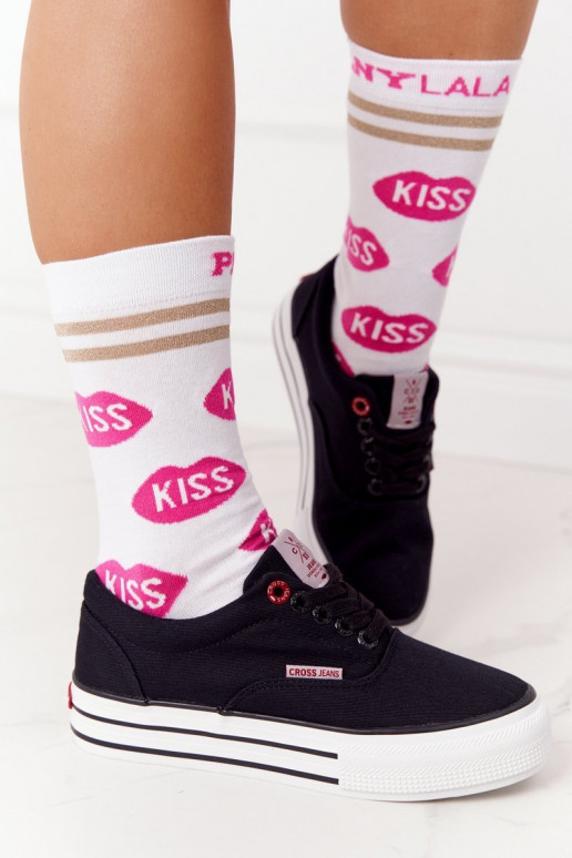 Platform sneakers CROSS JEANS FF2R4002C zwart Platform sneakers CROSS JEANS FF2R4002C zwart