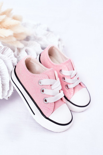 Kindercasual schoenen met glitters in roze kleur Bling-Bling 2