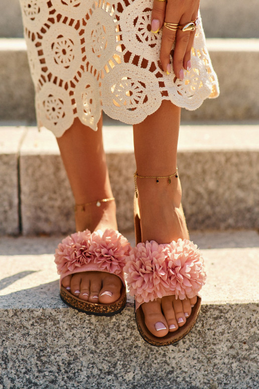 Pantoffels roze Flowerbomb Pantoffels roze Flowerbomb