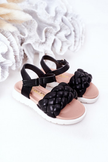 Sandalen voor kinderen in de zwarte kleur Adella 2