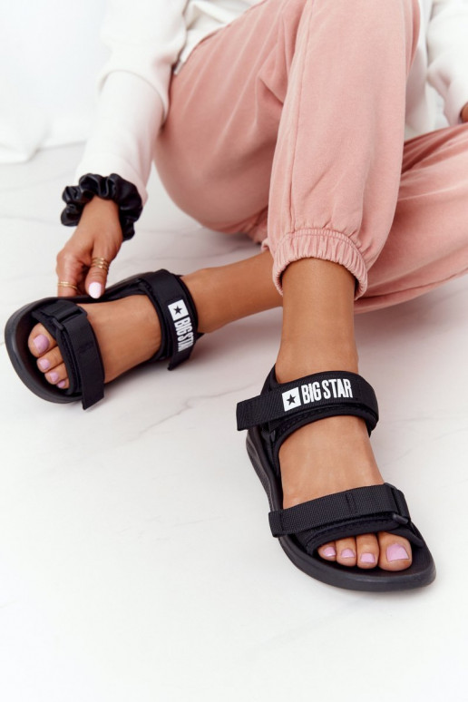 Sportieve sandalen Big Star HH274A024 zwarte kleur