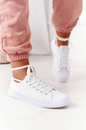Klassiek model vrijetijdsschoenen in witte kleur 2