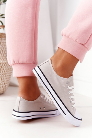 Casual schoenen van klassiek model in grijze kleur 2