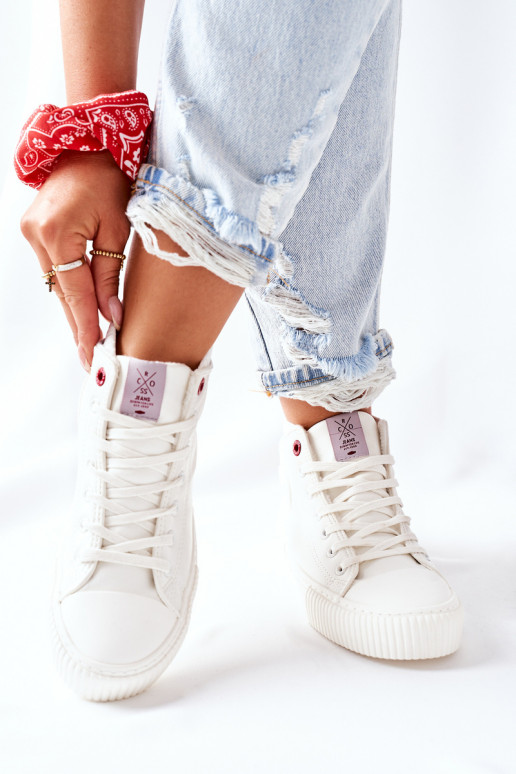 Vrijetijdsschoenen Cross Jeans witte kleur II2R4022 Vrijetijdsschoenen Cross Jeans witte kleur II2R4022