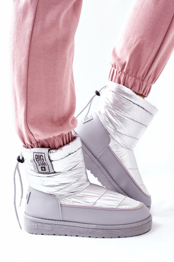 snowboots Big Star II274118 zilverkleur