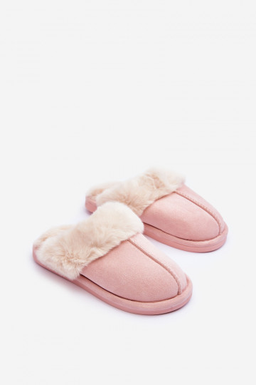 Slippers met roze bont Pinky
