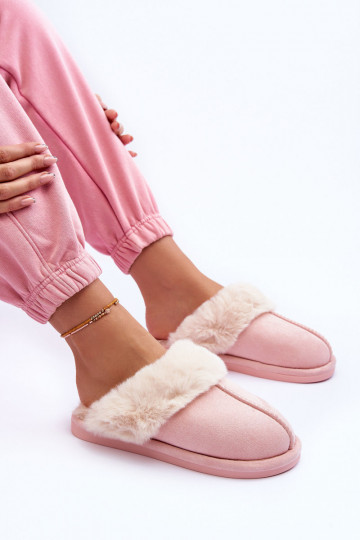 Slippers met roze bont Pinky 2