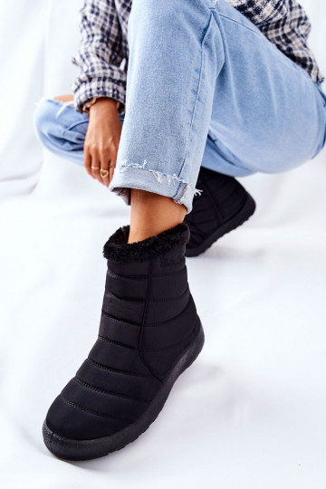 Verwarmde dames snowboots in de zwarte kleur Mezyss 2