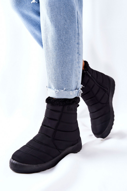 Verwarmde dames snowboots in de zwarte kleur Mezyss Verwarmde dames snowboots in de zwarte kleur Mezyss