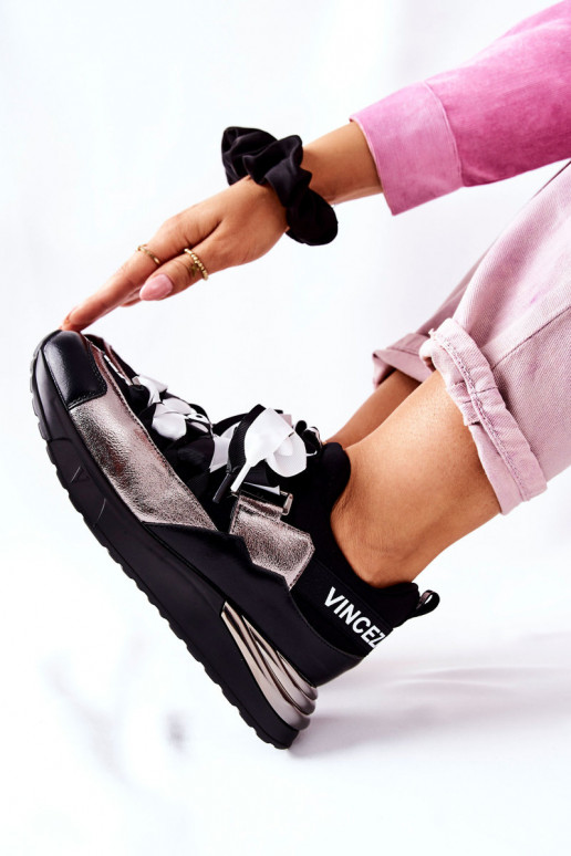 Schoenen in sportstijl Sneakers model schoenen Zwart en zilverkleur Dexla