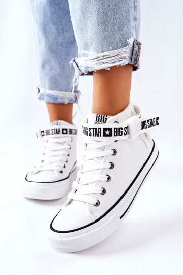 verwarmde vrijetijdsschoenen Big Star GG274027 witte kleur