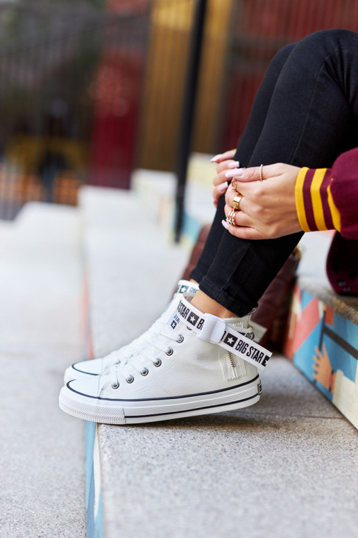 verwarmde vrijetijdsschoenen Big Star GG274027 witte kleur