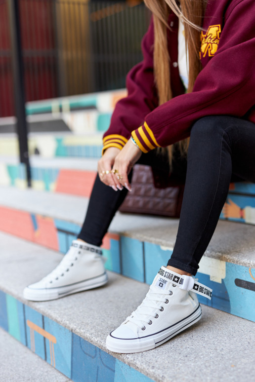 verwarmde vrijetijdsschoenen Big Star GG274027 witte kleur