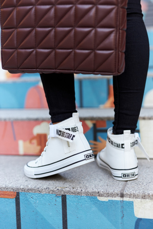 verwarmde vrijetijdsschoenen Big Star GG274027 witte kleur