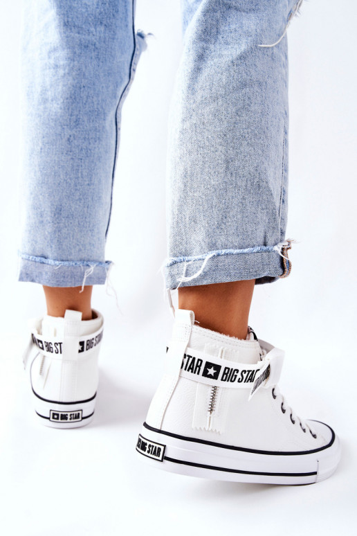 verwarmde vrijetijdsschoenen Big Star GG274027 witte kleur