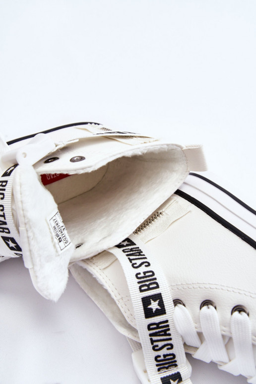 verwarmde vrijetijdsschoenen Big Star GG274027 witte kleur