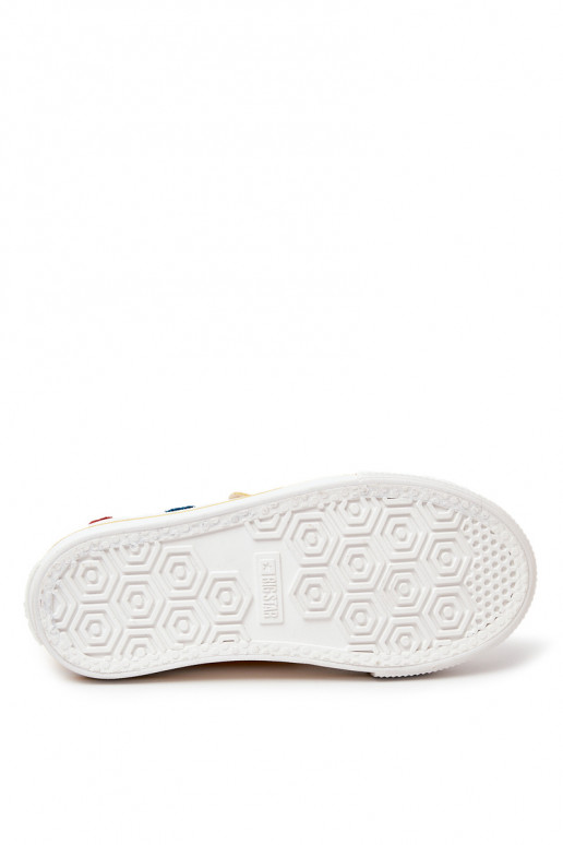 Vrijetijdsschoenen voor kinderen met zelfklevende sluitingen BIG STAR JJ374056 gele kleur Vrijetijdsschoenen voor kinderen met zelfklevende sluitingen BIG STAR JJ374056 gele kleur