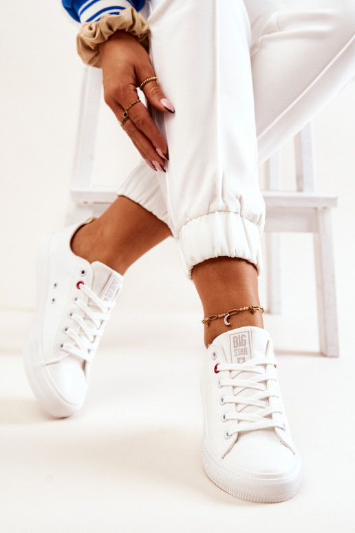 Sneakers Big Star JJ274001 witte kleur