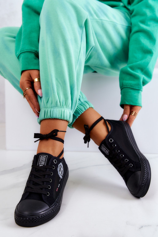 Sneakers vrijetijdsschoenen BIG STAR JJ274A256 zwarte kleur Sneakers vrijetijdsschoenen BIG STAR JJ274A256 zwarte kleur