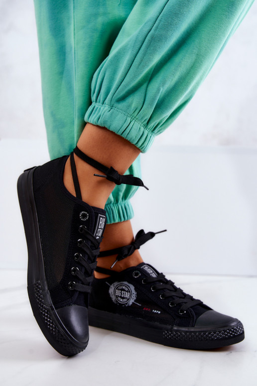 Sneakers vrijetijdsschoenen BIG STAR JJ274A256 zwarte kleur Sneakers vrijetijdsschoenen BIG STAR JJ274A256 zwarte kleur