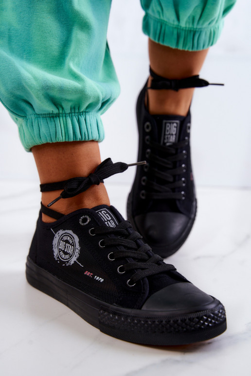 Sneakers vrijetijdsschoenen BIG STAR JJ274A256 zwarte kleur Sneakers vrijetijdsschoenen BIG STAR JJ274A256 zwarte kleur