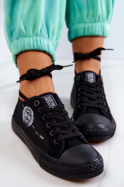 Sneakers vrijetijdsschoenen BIG STAR JJ274A256 zwarte kleur Sneakers vrijetijdsschoenen BIG STAR JJ274A256 zwarte kleur
