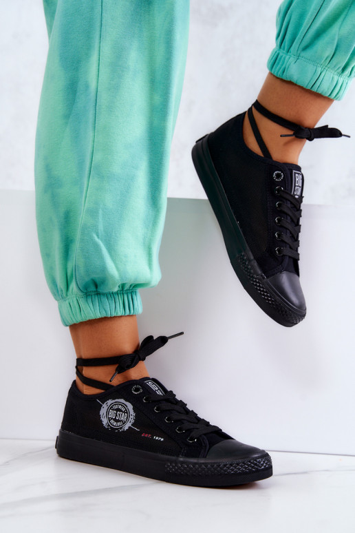 Sneakers vrijetijdsschoenen BIG STAR JJ274A256 zwarte kleur Sneakers vrijetijdsschoenen BIG STAR JJ274A256 zwarte kleur