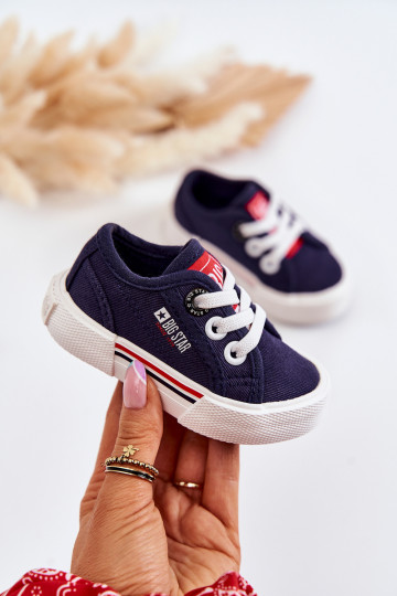 Platte kinderschoenen Big Star JJ374163 donkerblauw