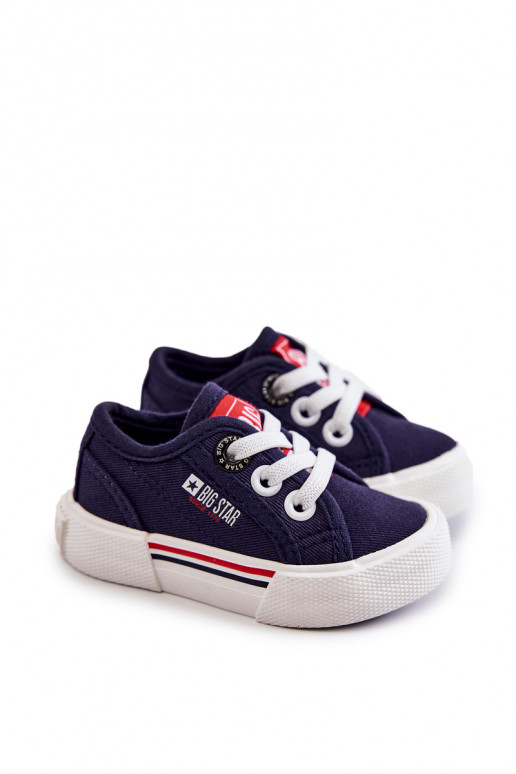 Platte kinderschoenen Big Star JJ374163 donkerblauw