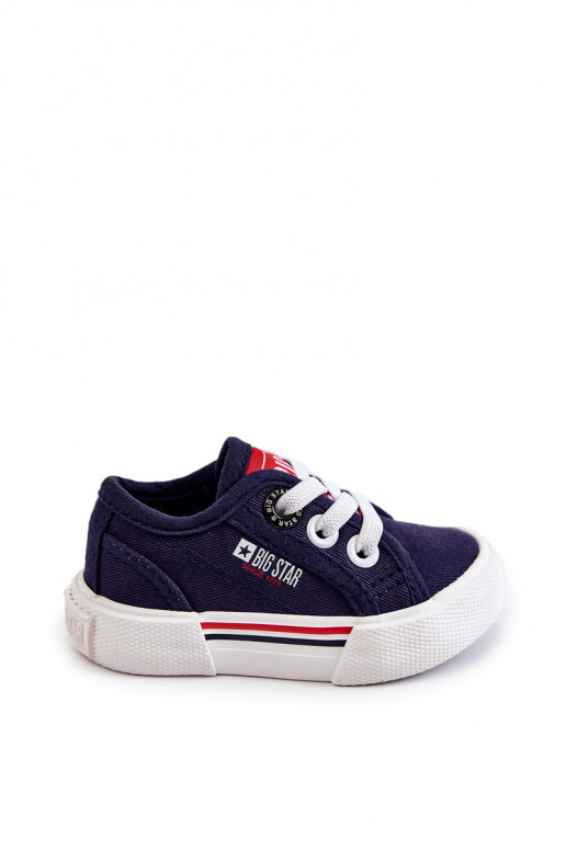 Platte kinderschoenen Big Star JJ374163 donkerblauw