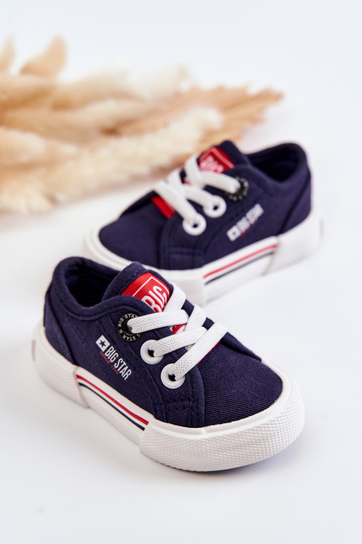 Platte kinderschoenen Big Star JJ374163 donkerblauw