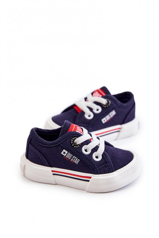 Platte kinderschoenen Big Star JJ374163 donkerblauw