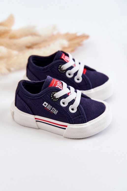 Platte kinderschoenen Big Star JJ374163 donkerblauw