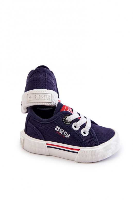 Platte kinderschoenen Big Star JJ374163 donkerblauw