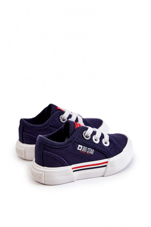 Platte kinderschoenen Big Star JJ374163 donkerblauw