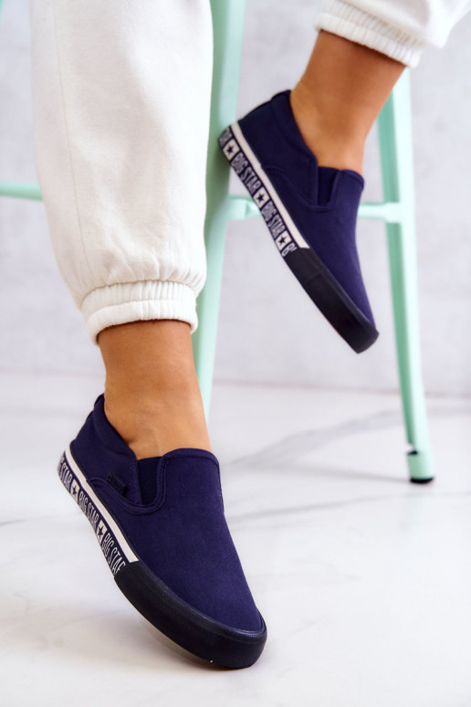 Sneakers Slip-on Big Star HH274011 donkerblauw Sneakers Slip-on Big Star HH274011 donkerblauw