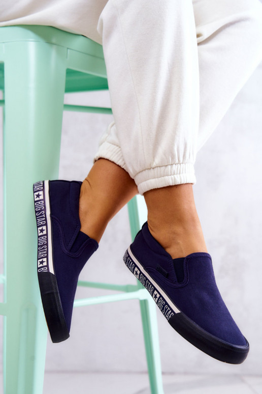 Sneakers Slip-on Big Star HH274011 donkerblauw Sneakers Slip-on Big Star HH274011 donkerblauw