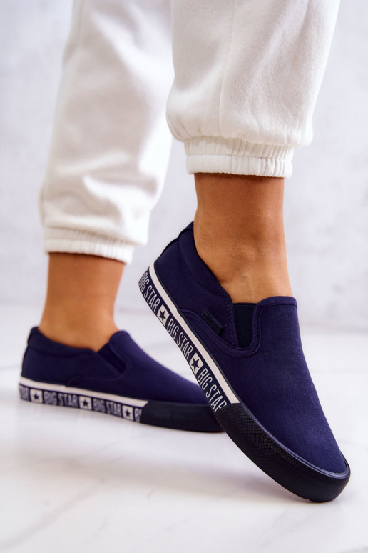 Sneakers Slip-on Big Star HH274011 donkerblauw Sneakers Slip-on Big Star HH274011 donkerblauw