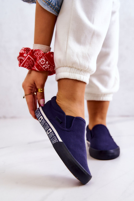 Sneakers Slip-on Big Star HH274011 donkerblauw Sneakers Slip-on Big Star HH274011 donkerblauw