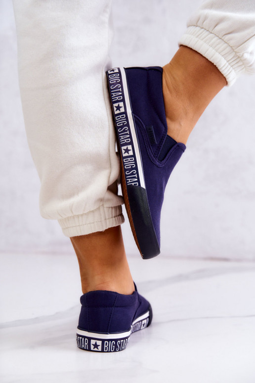 Sneakers Slip-on Big Star HH274011 donkerblauw Sneakers Slip-on Big Star HH274011 donkerblauw