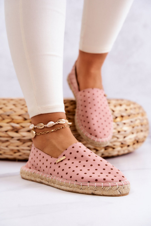 espadrilles met stippen Big Star JJ274869 roze espadrilles met stippen Big Star JJ274869 roze