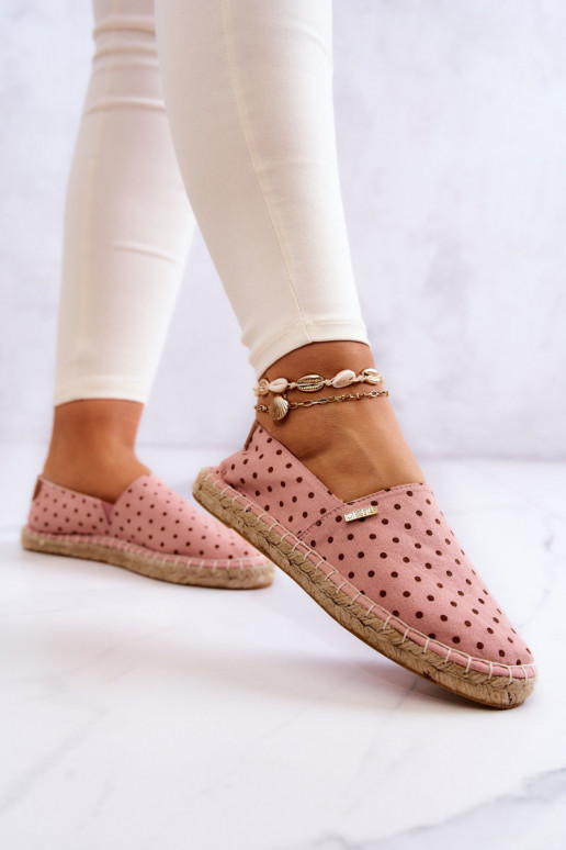 espadrilles met stippen Big Star JJ274869 roze espadrilles met stippen Big Star JJ274869 roze