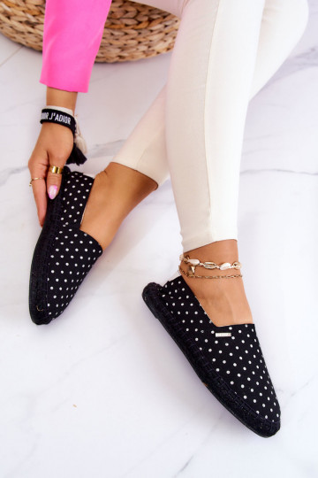 espadrilles met stippen Big Star JJ274867 zwart 2
