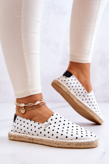 espadrilles met stippen Big Star JJ274870 wit 2