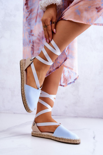 Espadrilles met veters Big Star JJ274863 blauw 2