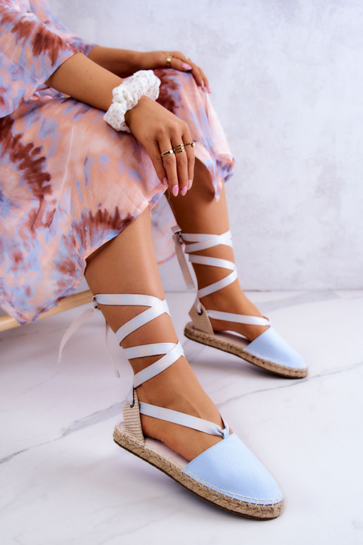 Espadrilles met veters Big Star JJ274863 blauw