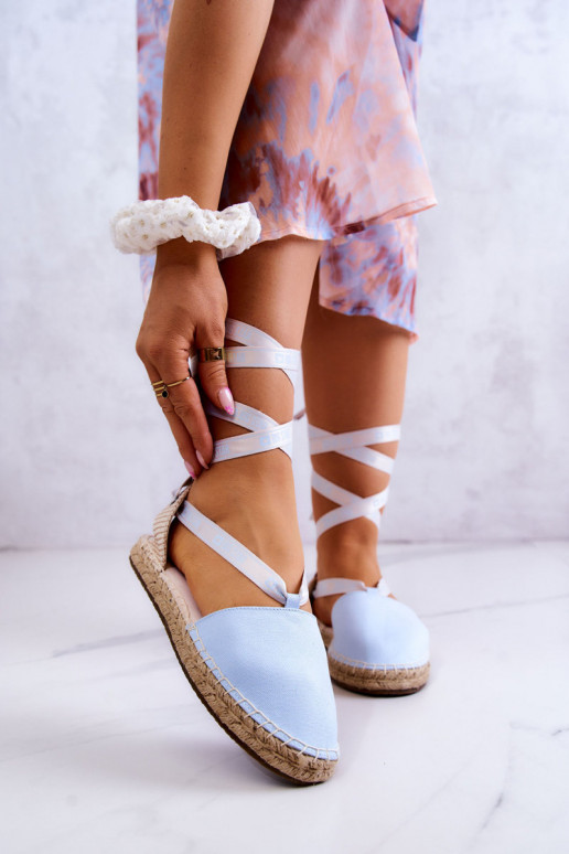 Espadrilles met veters Big Star JJ274863 blauw